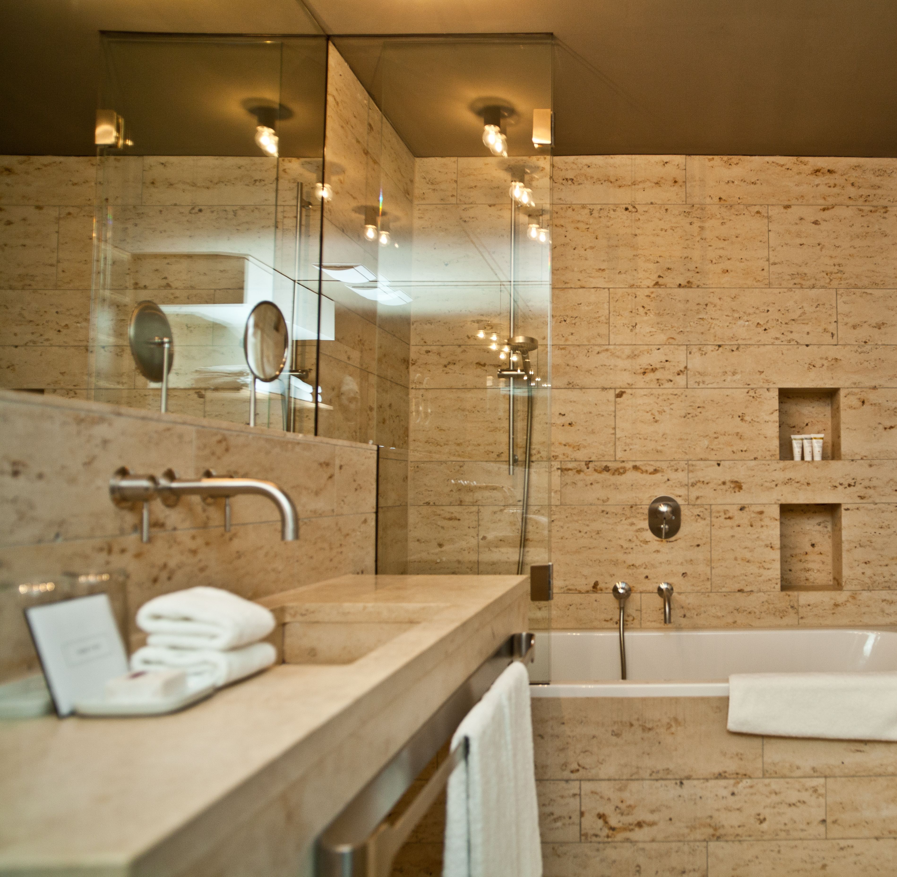 shower, free toiletries, hair dryer, slippers