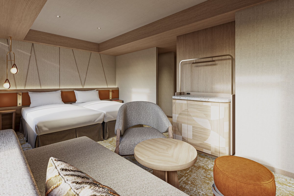 Habitación Deluxe con 2 camas individuales, no fumadores | Ropa de cama de alta calidad, edredones de plumas, caja fuerte