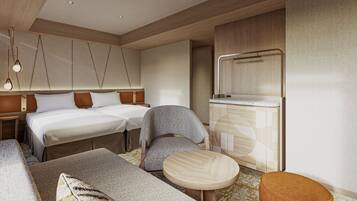 Habitación Deluxe con 2 camas individuales, no fumadores | Ropa de cama de alta calidad, edredones de plumas, caja fuerte