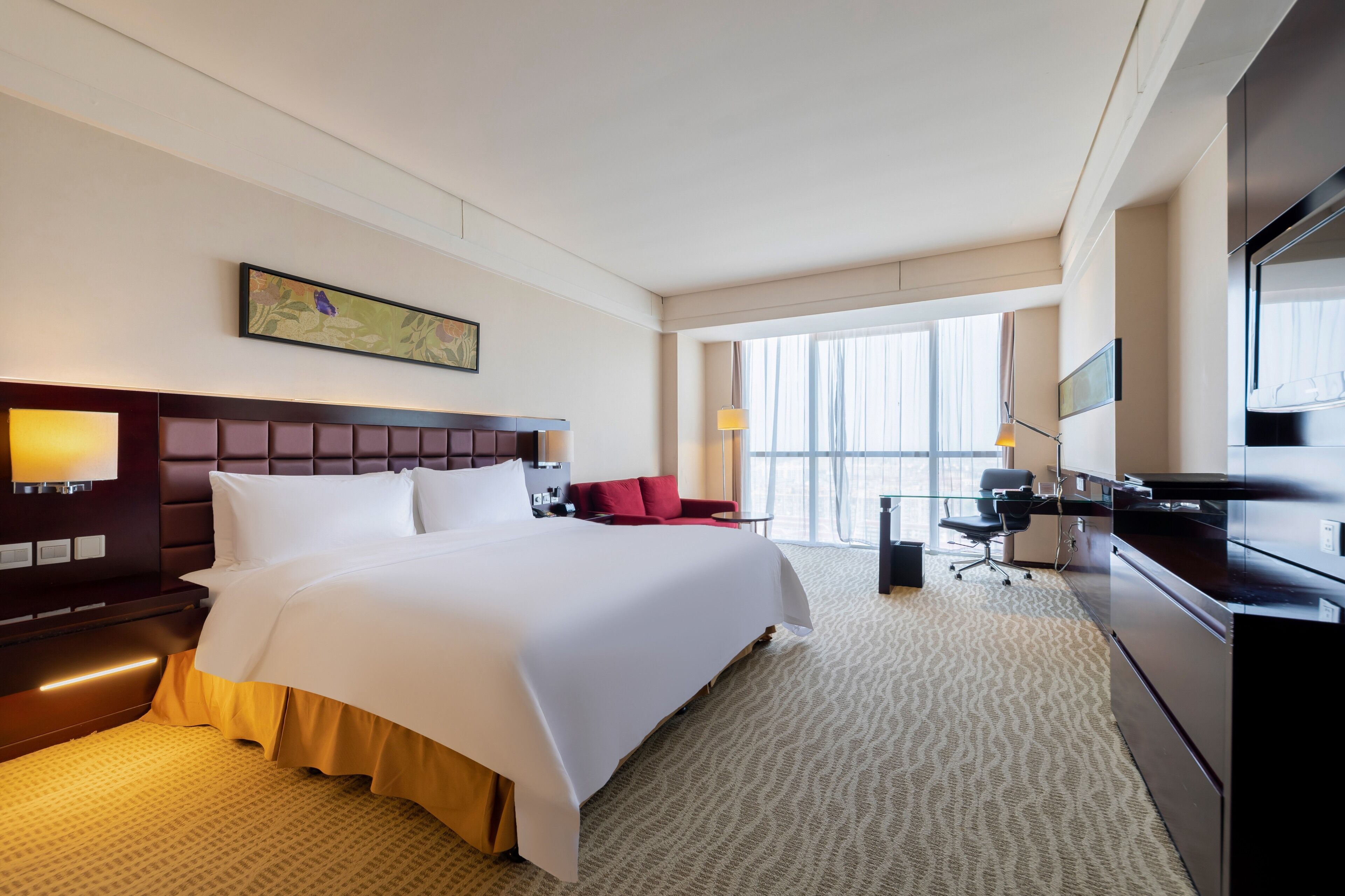 Literie de qualité supérieure, couette en duvet d'oie, minibar