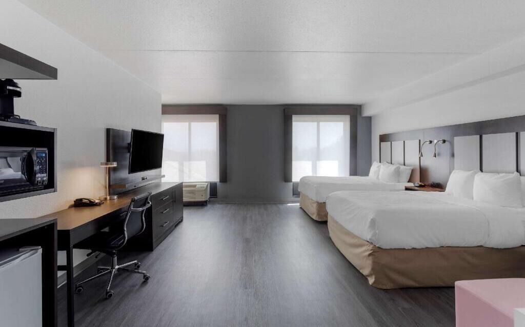 Premium bedding, pillow-top beds, in-room safe, desk
