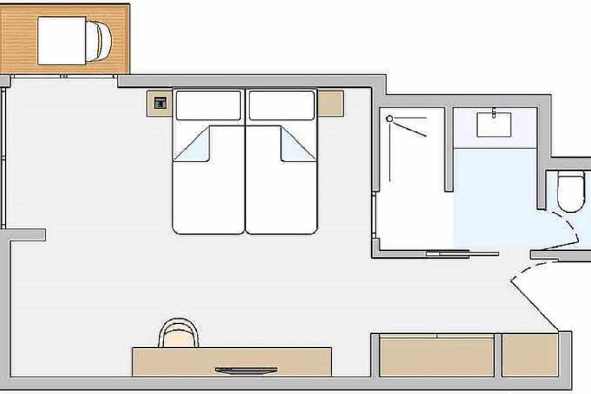 1 Schlafzimmer, Minibar, Zimmersafe, Verdunkelungsvorhänge