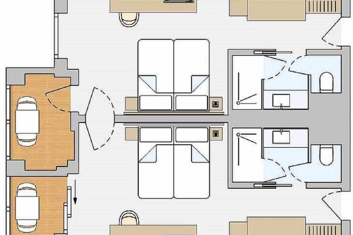 1 Schlafzimmer, Minibar, Zimmersafe, Verdunkelungsvorhänge