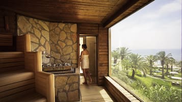 Sauna, steam room, Turkish bath/hammam, body treatments