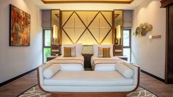 Two Bedroom Pool Villa (No Child Allowed) | Premium-sengetøj, dundyner, pengeskab på værelset, strygejern/strygebræt