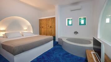 Suite Grand, pemandangan laut (for 6) | Seprai katun Mesir, seprai premium, dan brankas