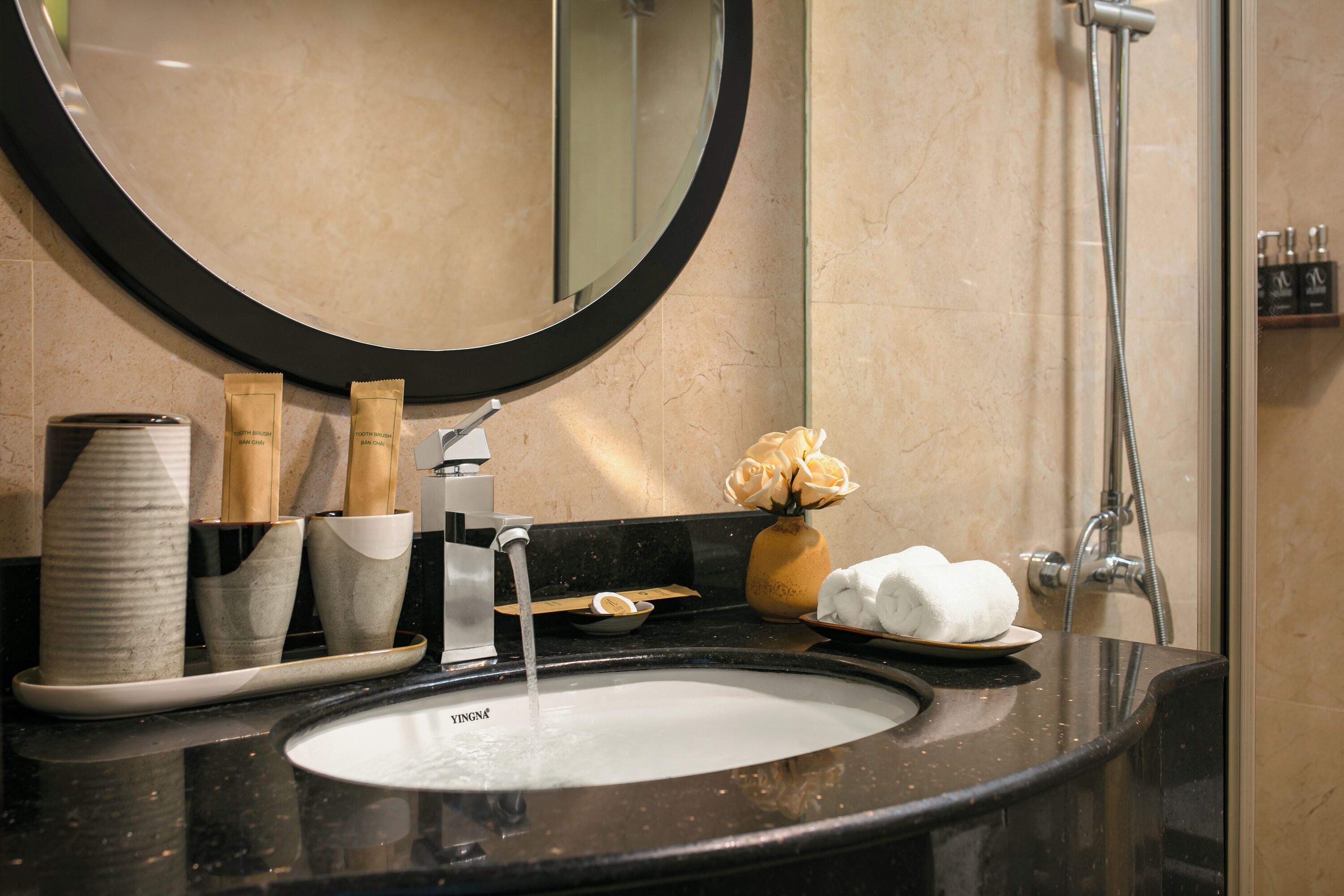 standard double or twin room - no window | bathroom | shower, rainfall showerhead, free toiletries, hair dryer