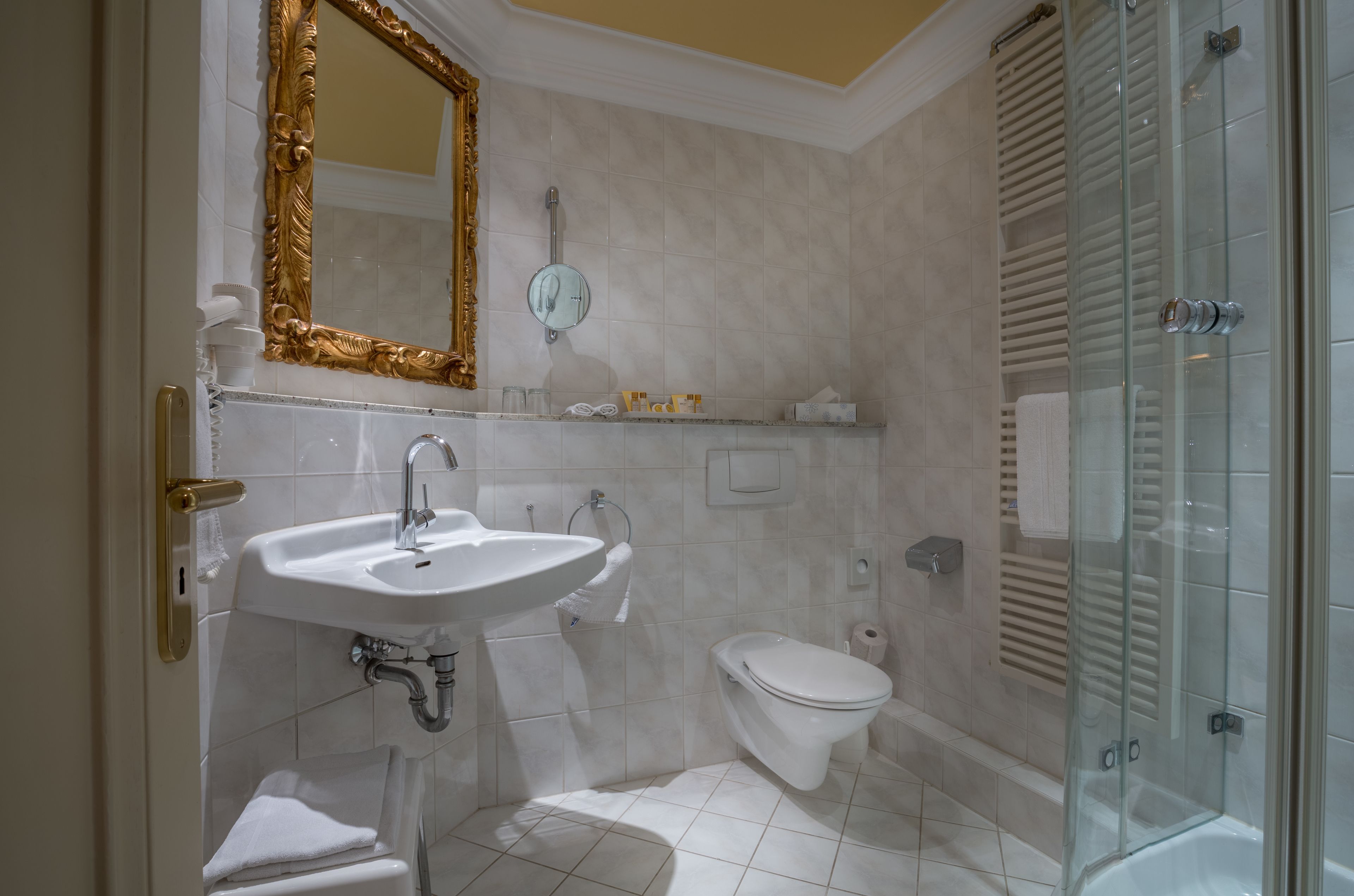 premium single room | bathroom amenities | hair dryer, towels, soap, shampoo