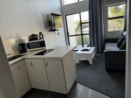 公寓, 1 间卧室 | 私人厨房 | 冰箱、微波炉、茶具/咖啡用具、电热水壶