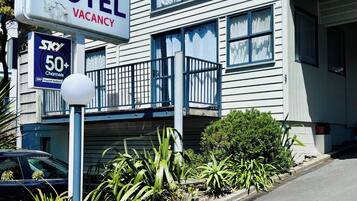 Majoituspaikan julkisivu