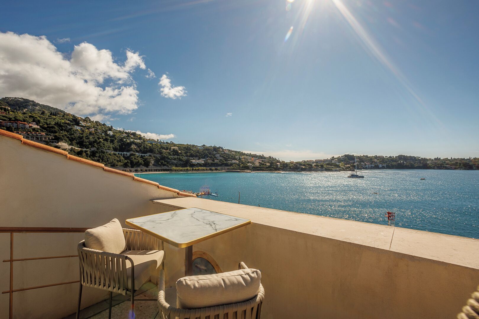 chambre double vigie, vue mer | terrace/patio