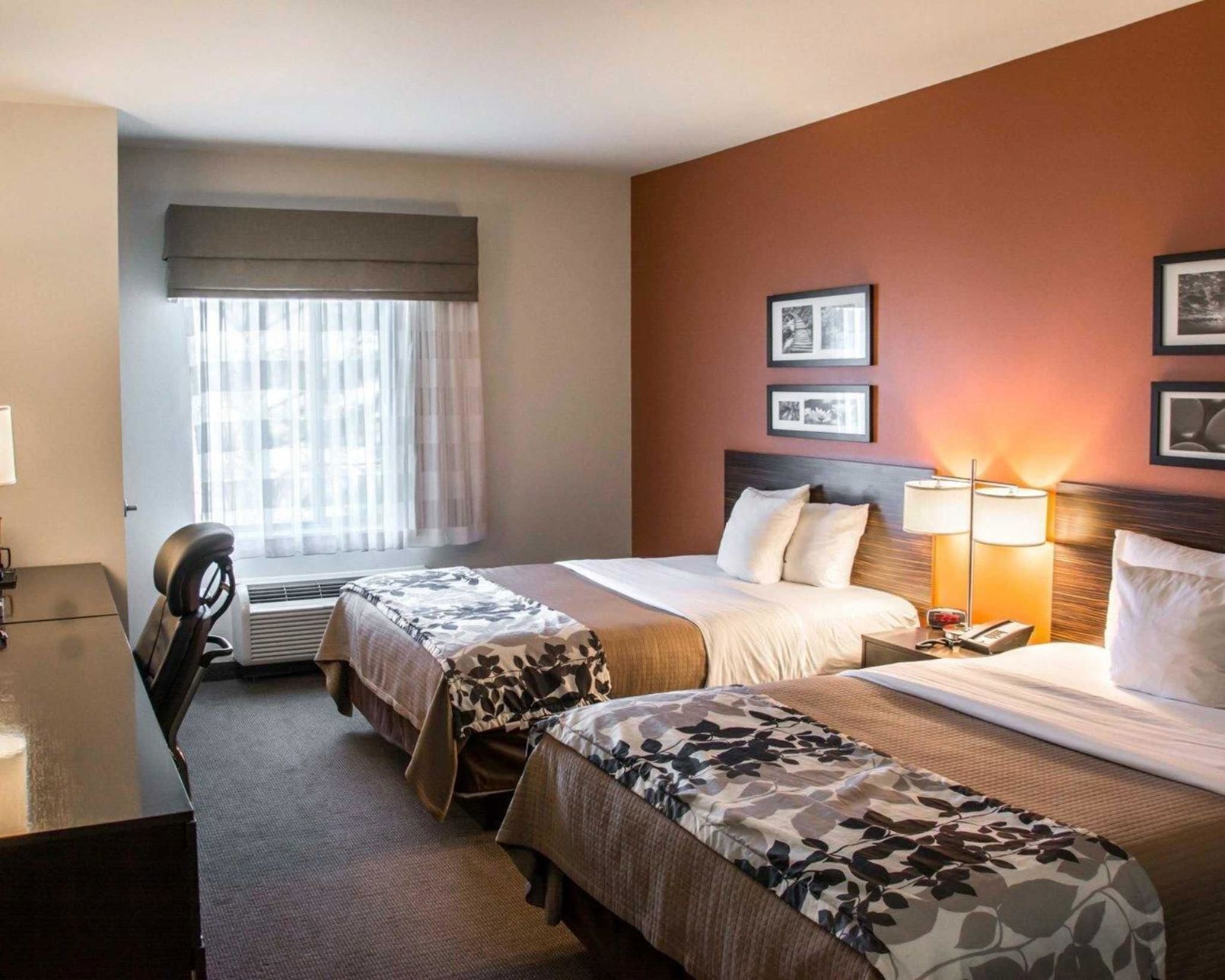 Desk, blackout drapes, iron/ironing board, rollaway beds