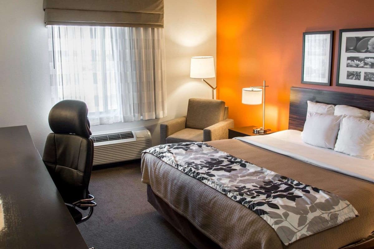 standard room, 1 king bed, non smoking | desk, blackout curtains, iron/ironing board, rollaway beds