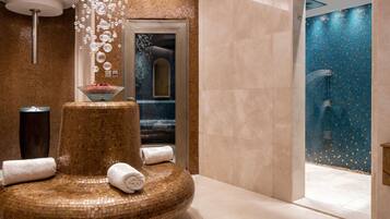 Sauna, steam room, body treatments, aromatherapy, hot stone massages