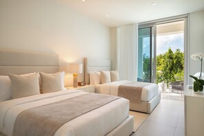 Room, 3 Bedrooms, Oceanfront (Residence with pool) | Egyptian cotton sheets, premium bedding, down comforters, pillowtop beds