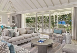 Suite, ved havkanten (Governor) | Oppholdsområde | LCD-TV, Netflix, filmkjøp og strømmetjenester