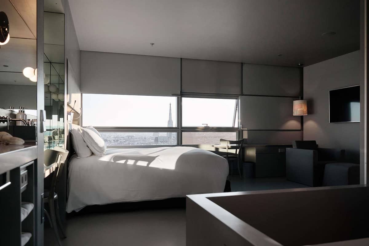 Deluxe Room (Cathedral View), King Bed | Premium bedding, minibar, in-room safe, individually decorated