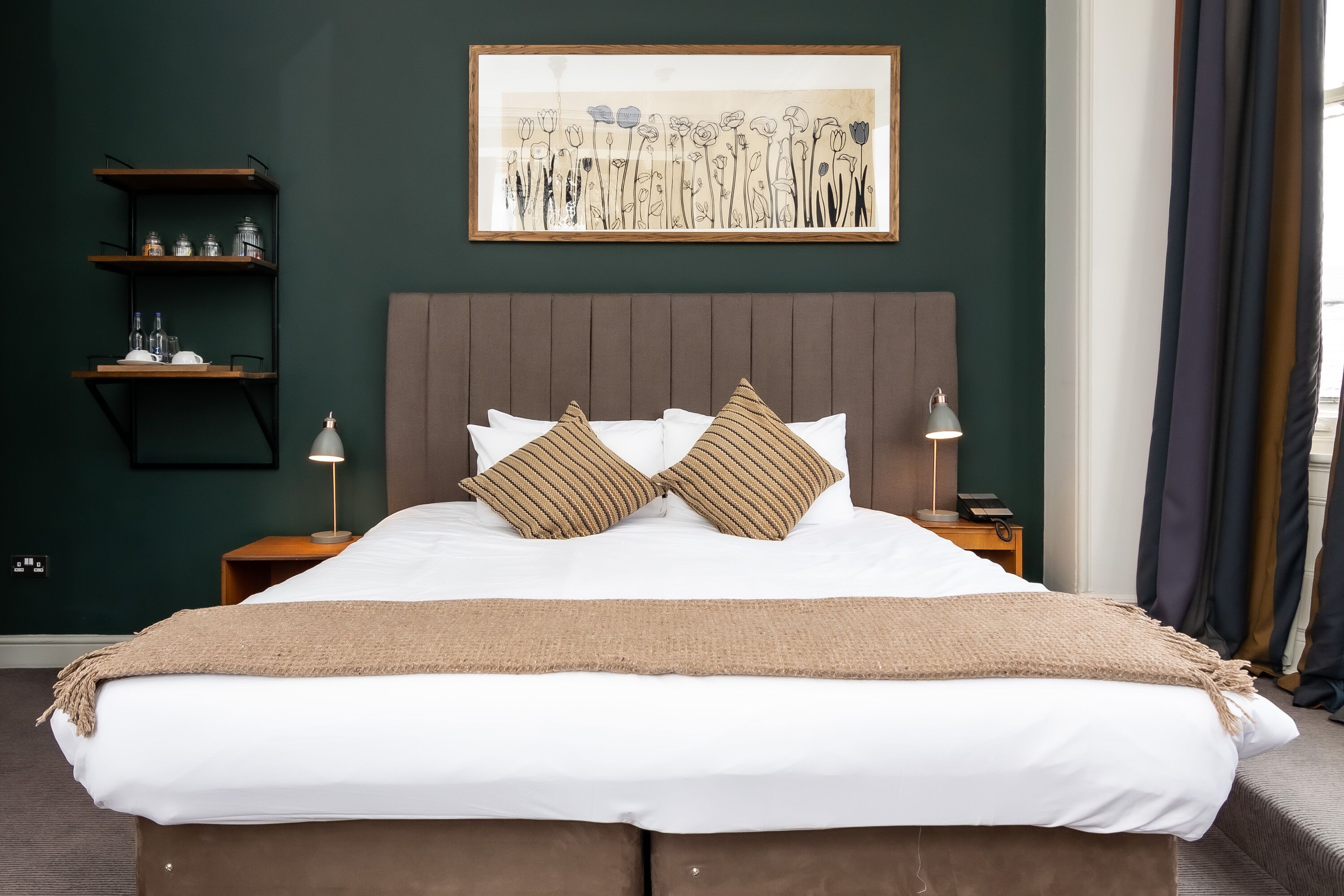 executive double room, 1 king bed | hypo-allergenic bedding, desk, iron/ironing board, free wifi