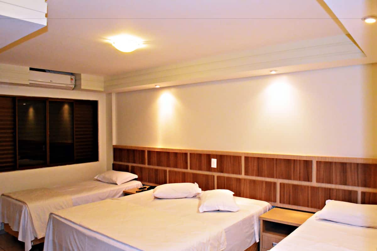 Familiekamer | 1 slaapkamer, luxe beddengoed, donzen dekbedden, pillowtop-bedden