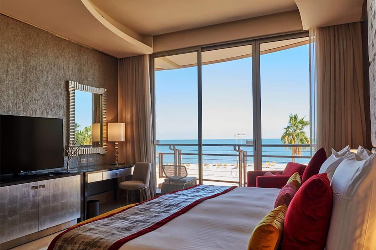 Down duvets, minibar, in-room safe, desk