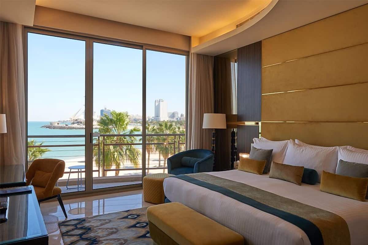 Down duvets, minibar, in-room safe, desk