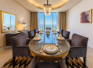 Royal Suite, 1 King Bed | In-room dining - Marina Hotel Kuwait (Salmiya)