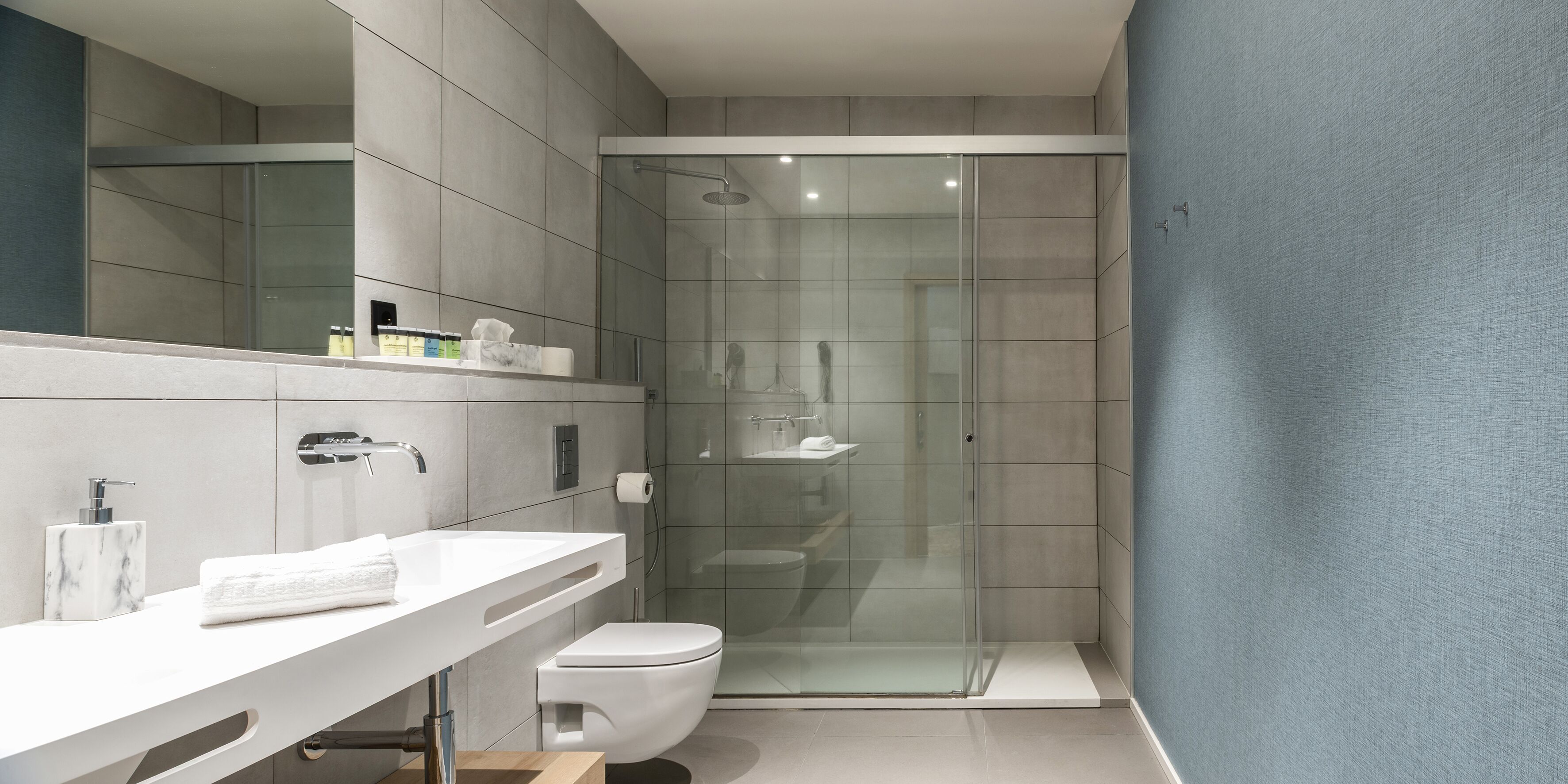 premium double room, private bathroom | bathroom | shower, hair dryer, towels, soap