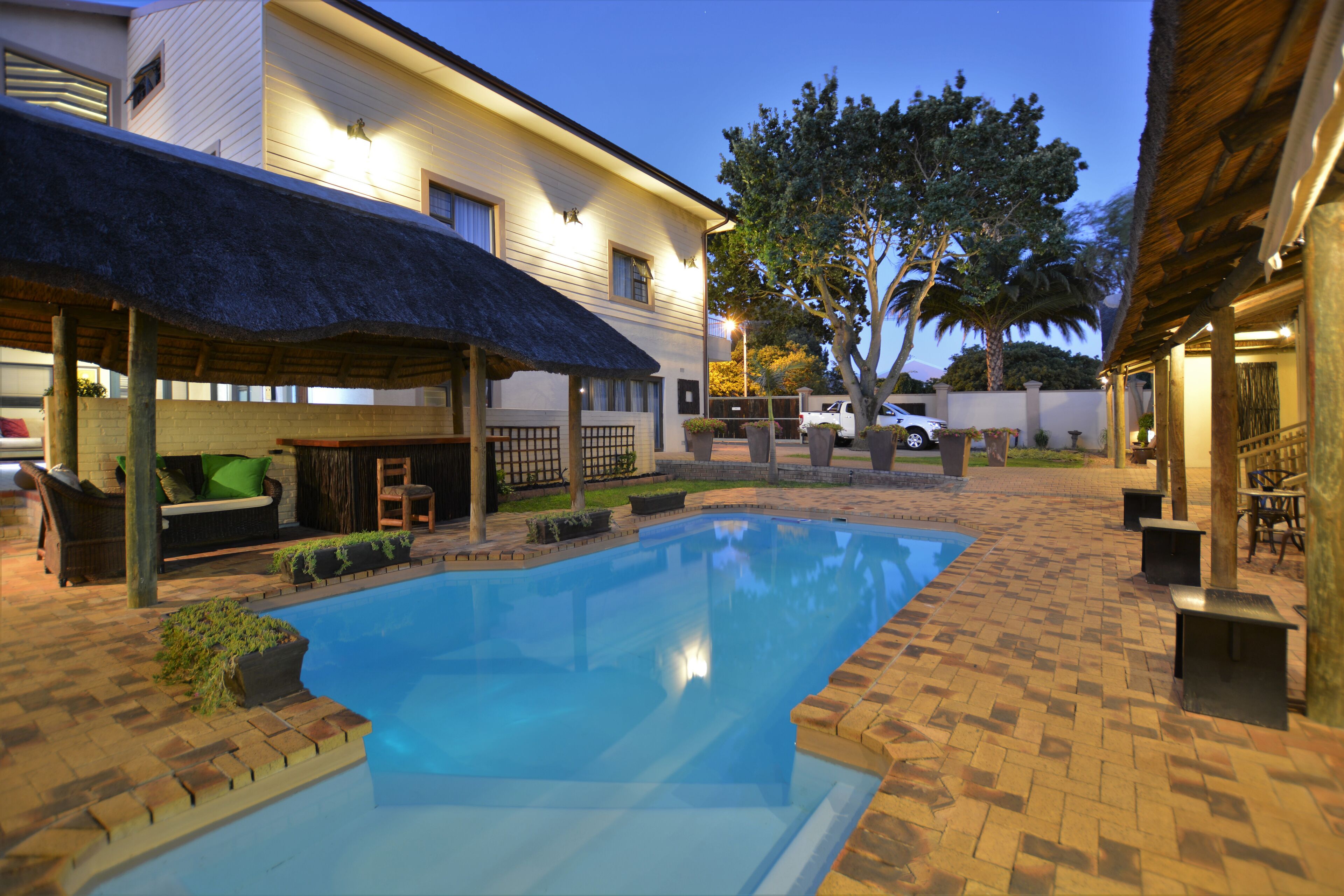 Front of property - evening/night