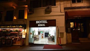 Front of property – evening/night