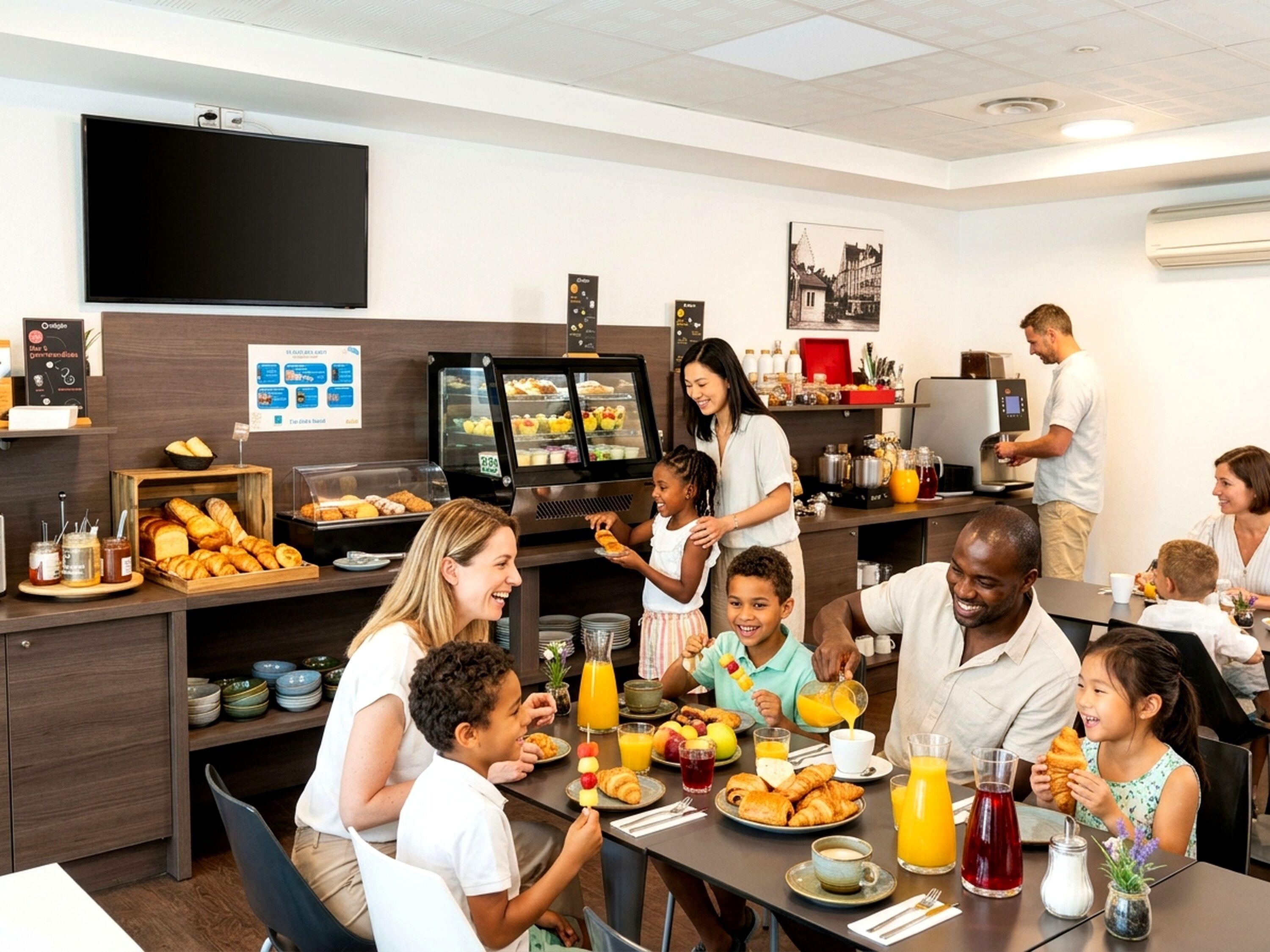 Daily continental breakfast (EUR 14 per person)