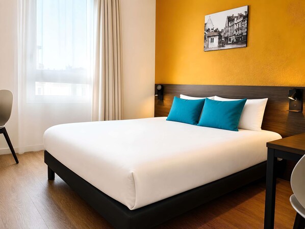 Studio Double Bed | Skrivebord, lydisolert, barnesenger (inkludert) og wi-fi (inkludert)