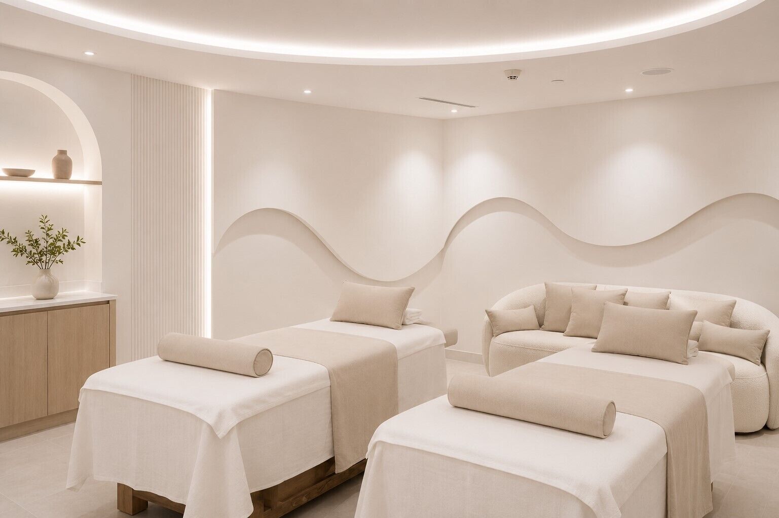 Espace de soins pour les couples, sauna, hammam, soins corporels
