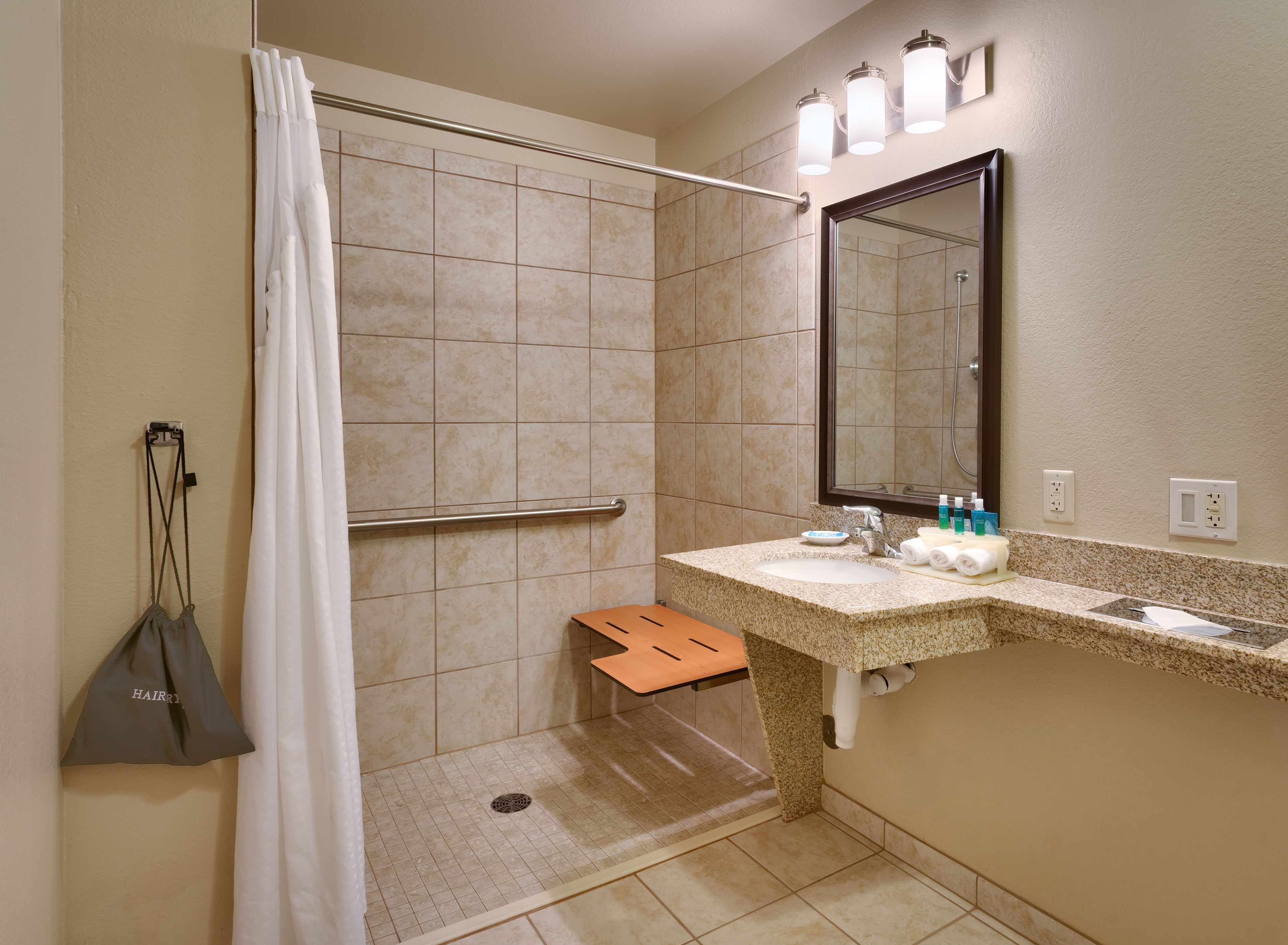 suite, 2 queen beds, accessible (communications accessible) | bathroom | shower, free toiletries, towels