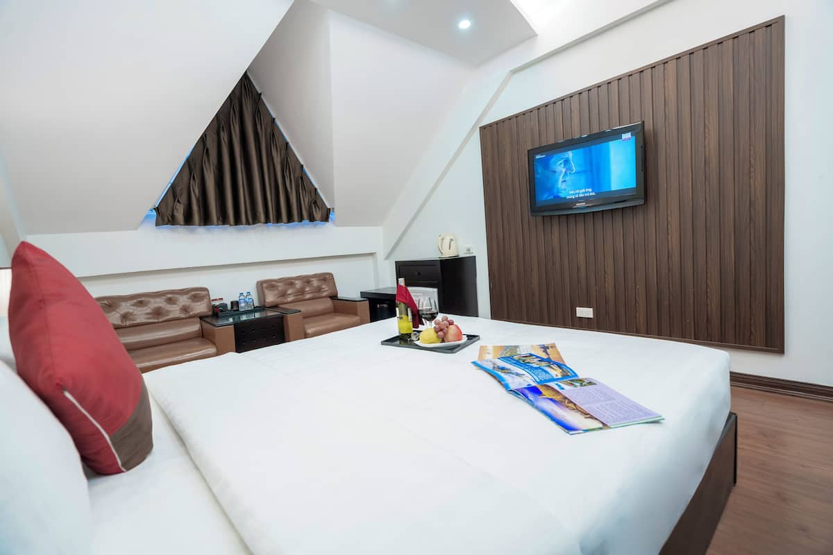 Doppia Executive, 1 letto king | 1 camera, biancheria da letto di alta qualità, materassi a doppio strato