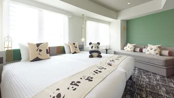 Premium bedding, down duvets, in-room safe, desk