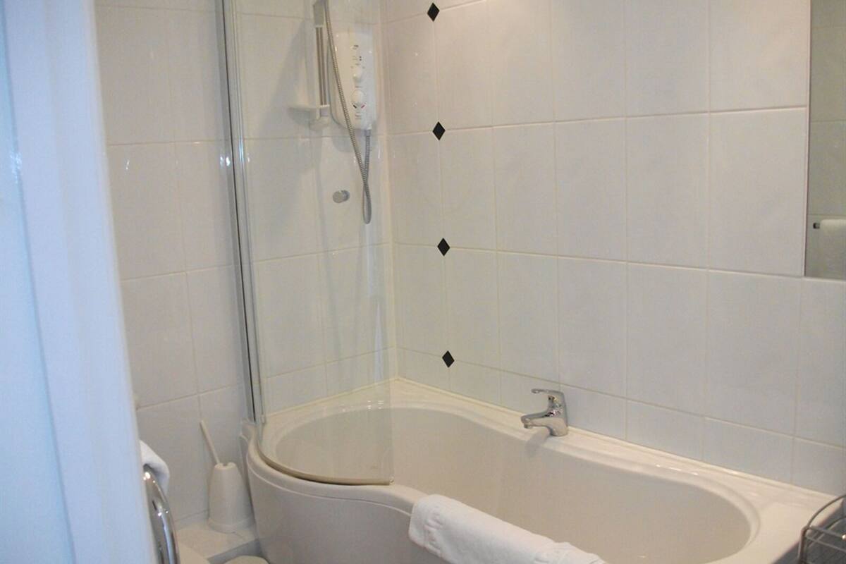 free toiletries, hair dryer, towels