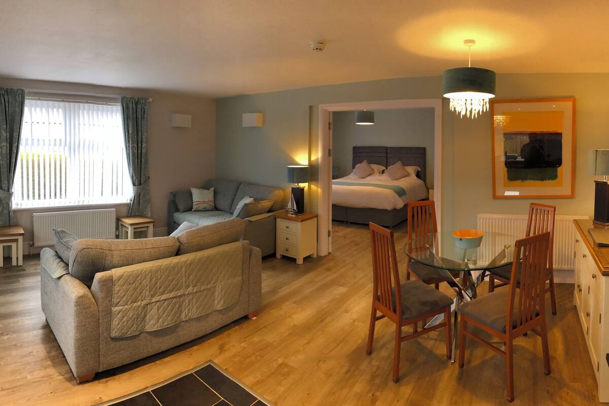 self catering apartment | living area | 24-inch smart tv with digital channels, tv