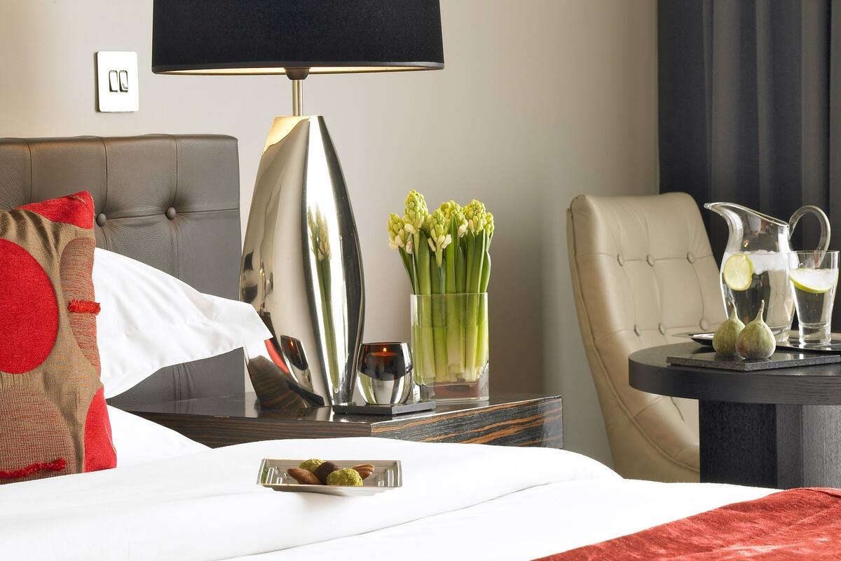 Pillow-top beds, in-room safe, desk, blackout curtains