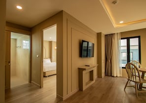 Premier family | 1 dormitorio, caja fuerte, escritorio y cortinas opacas