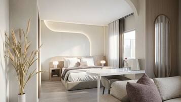 Grand Signature Suite | In-room safe, desk, blackout drapes, free WiFi