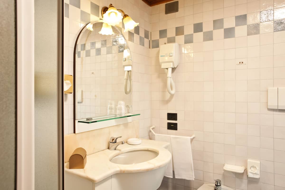 hair dryer, slippers, bidet