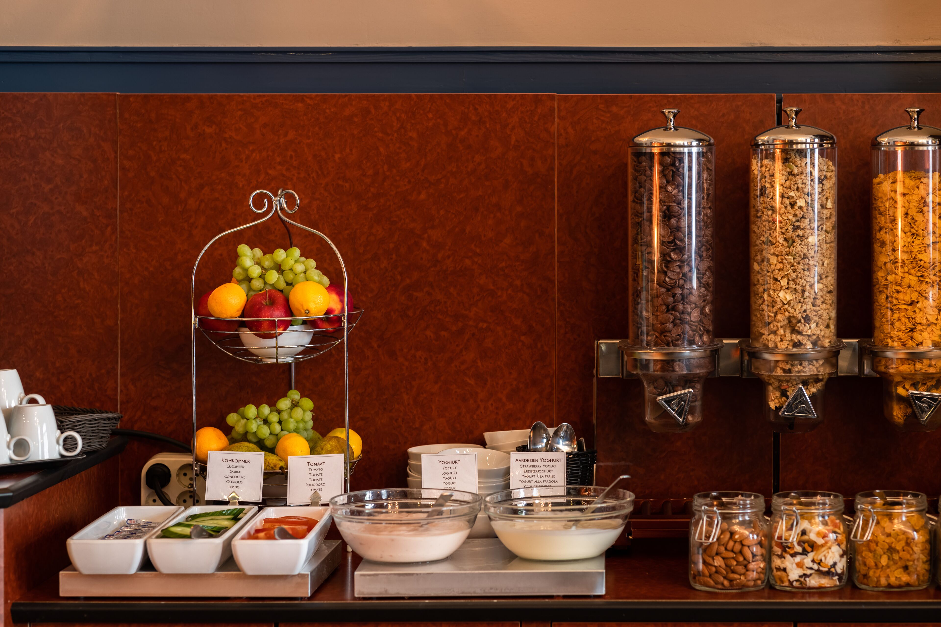 daily buffet breakfast (eur 15 per person)