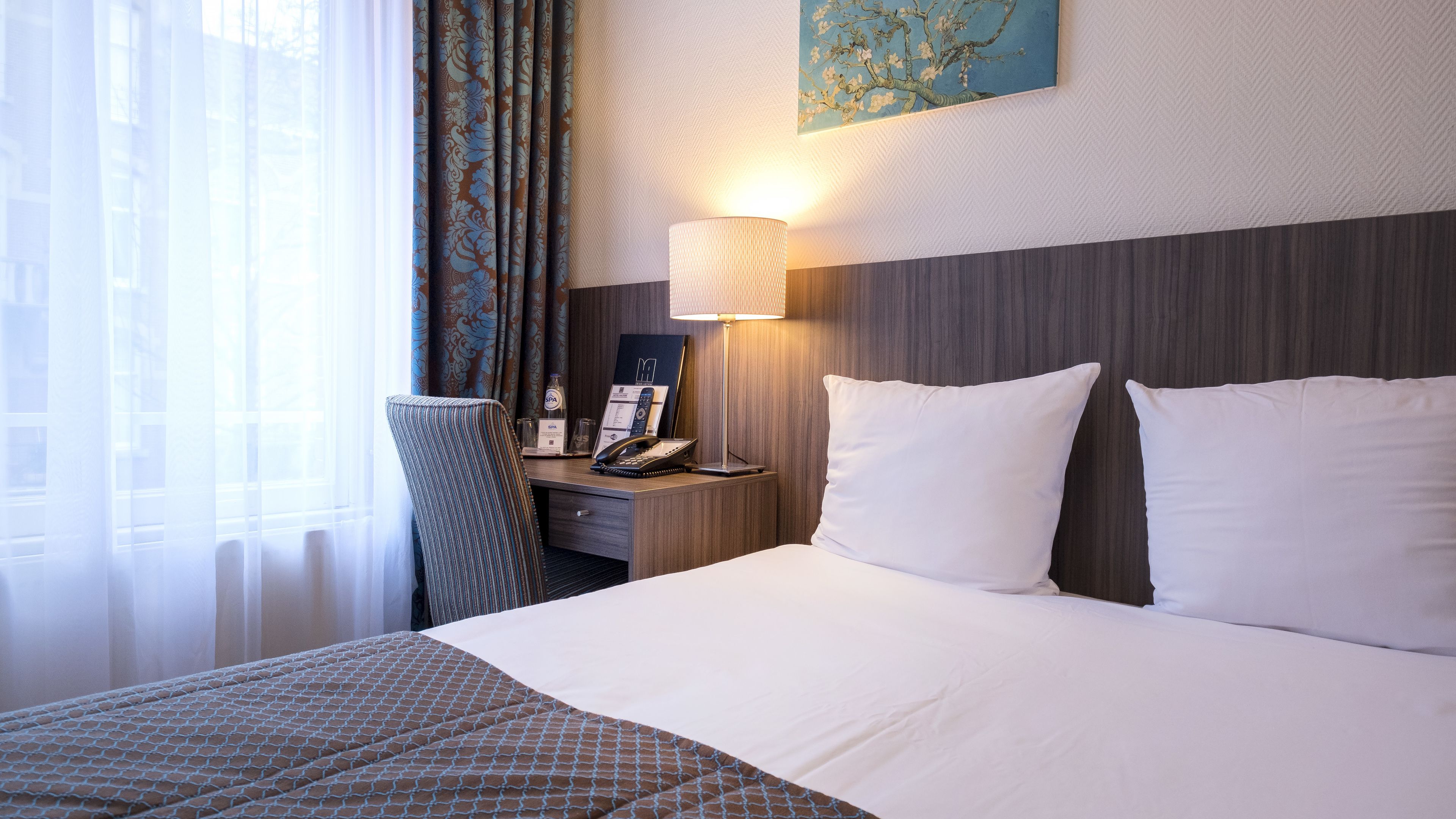 small double room | 1 bedroom, in-room safe, desk, blackout curtains