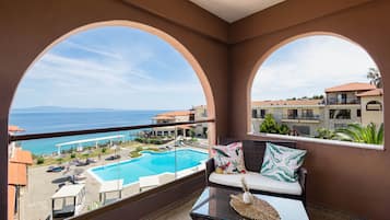 Junior Suite, Sea View | Balcony view