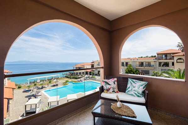 Junior Suite, Sea View | Balcony view