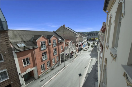 Vista desde la habitación. Grand Hotel Hønefoss