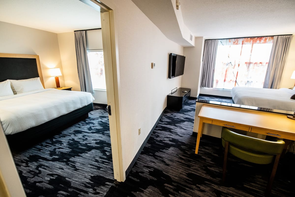 Suite, 2 Bedrooms | 1 bedroom, hypo-allergenic bedding, pillow-top beds, desk