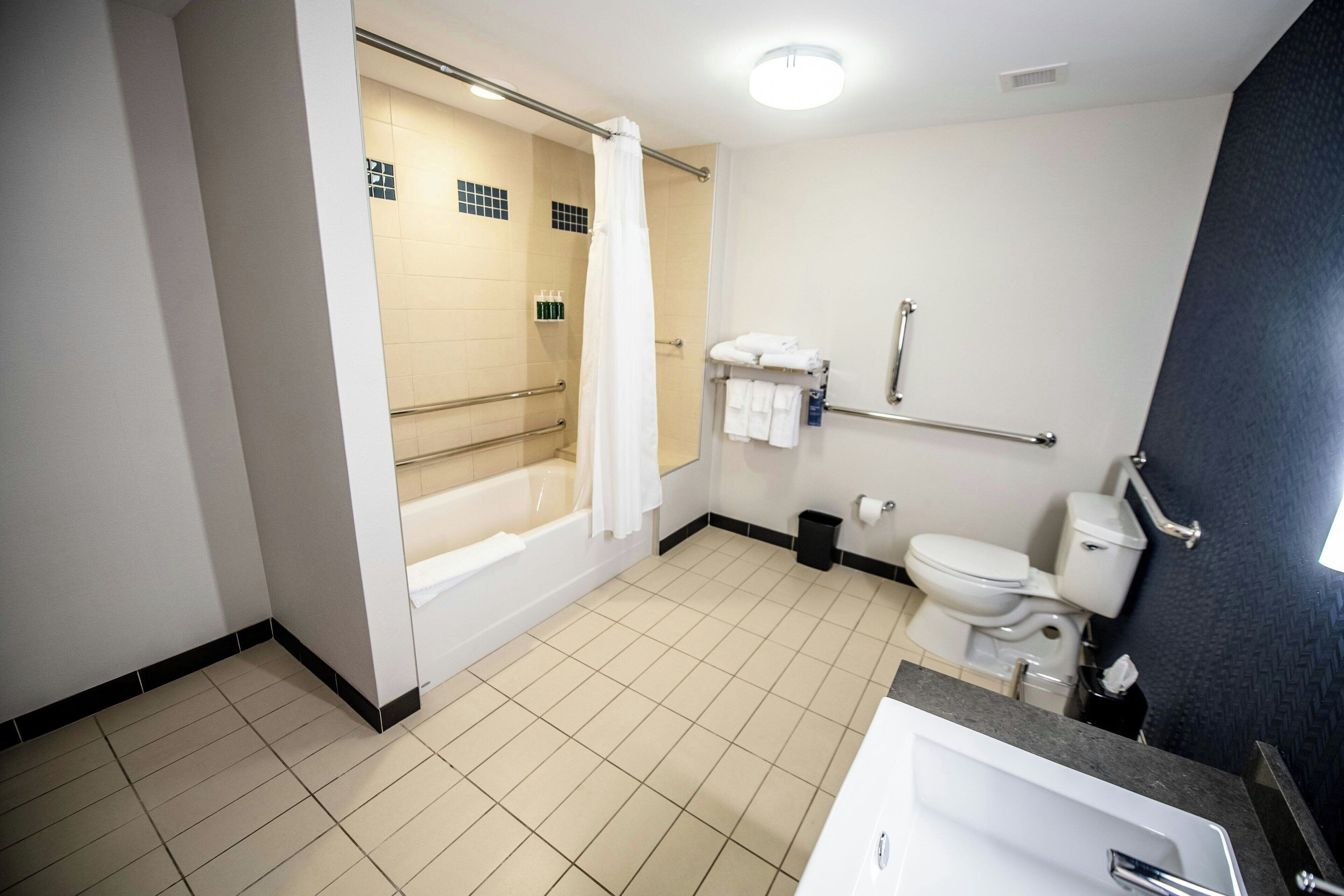 free toiletries, hair dryer, towels, soap