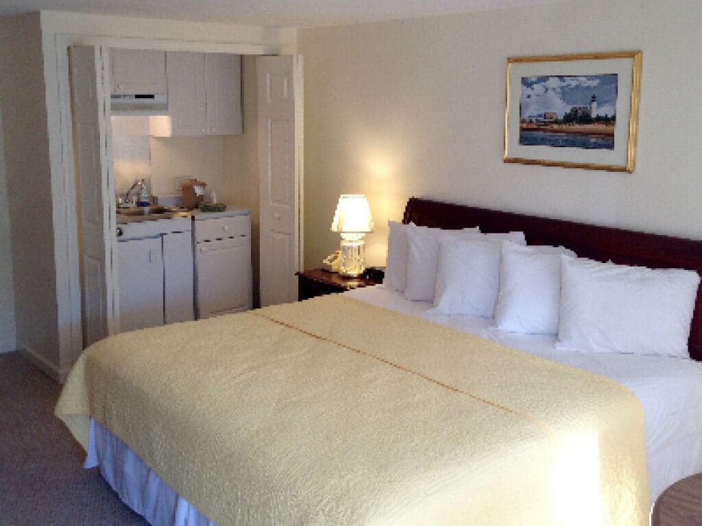 Room, 1 King Bed, Kitchenette | Free WiFi, bed sheets, alarm clocks