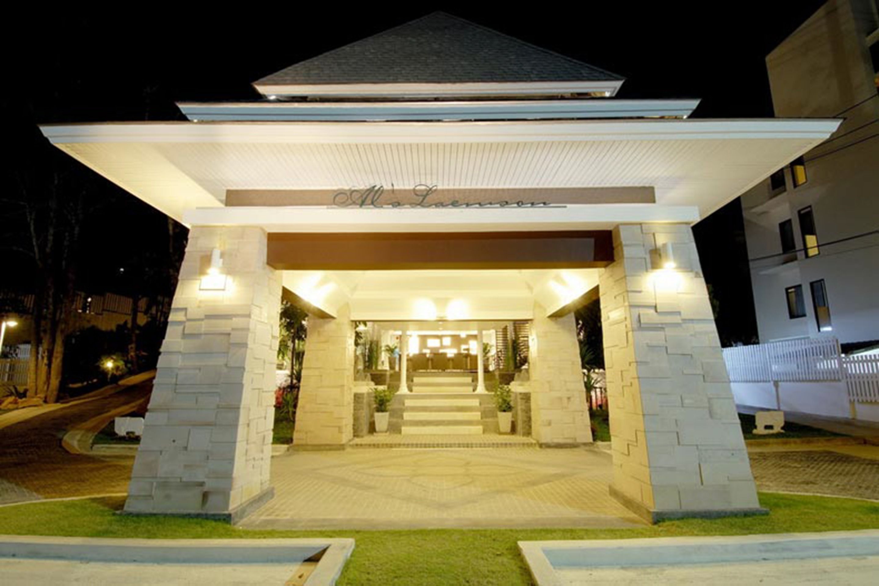 Front of property – evening/night